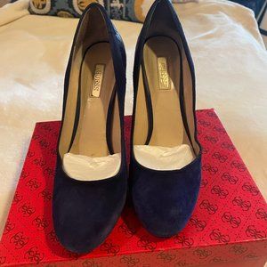 Guess Dark Blue Suede - GW Margoo